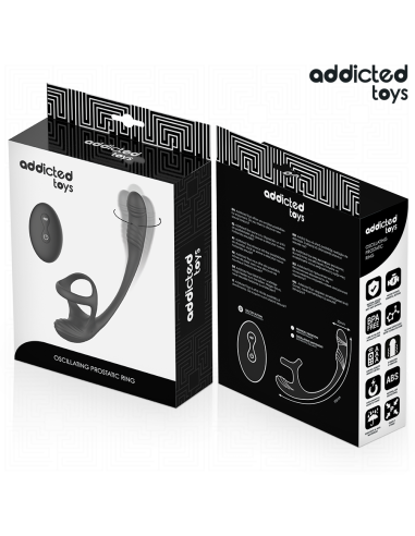 ADDICTED TOYS PLUG ANAL VIBRACIAN Y WAVING 360Aº Y ESTIMULADOR TESTACULOS